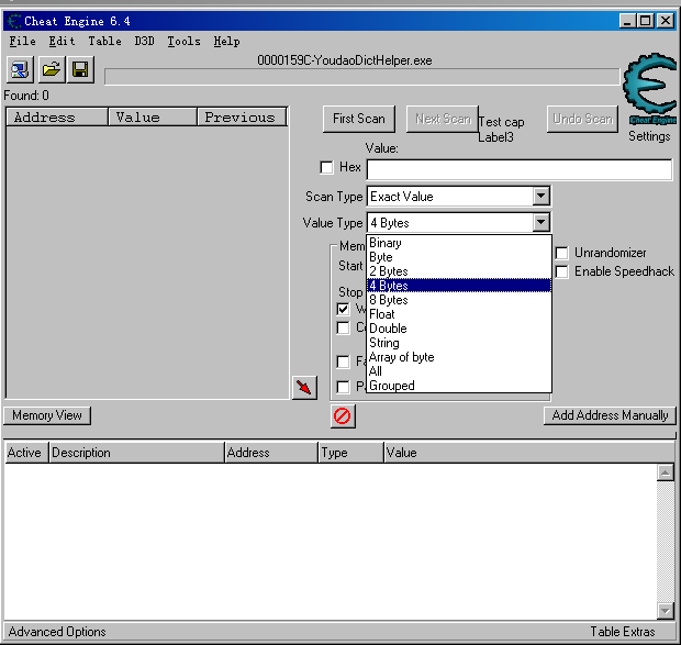 Cheat Engine :: View topic - About Custom Type
