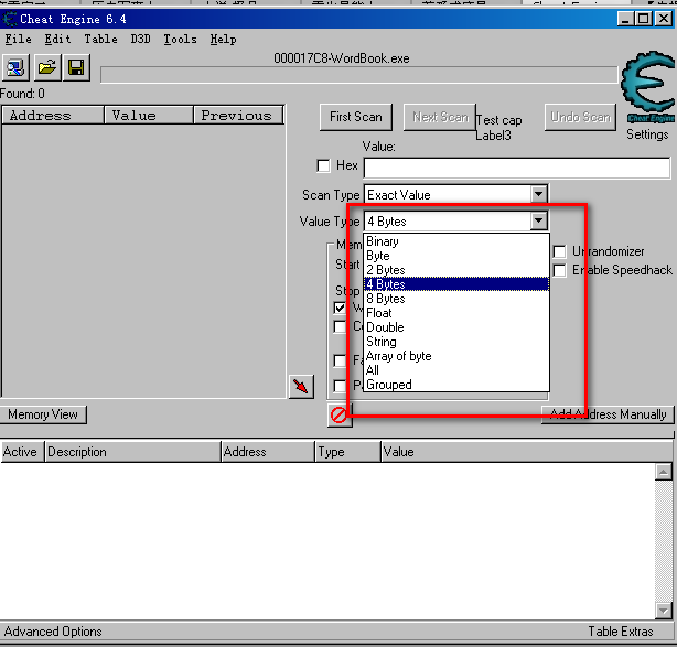 Cheat Engine 6.4