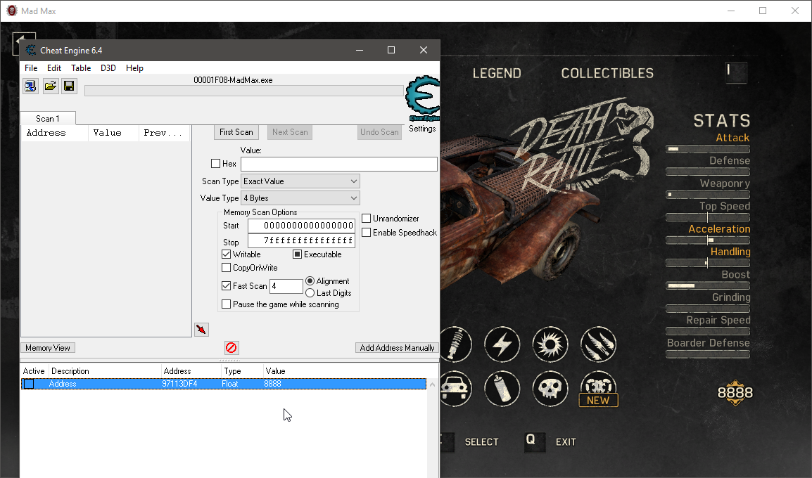 Cheat Engine :: View topic - Pointer problem for Mad Max