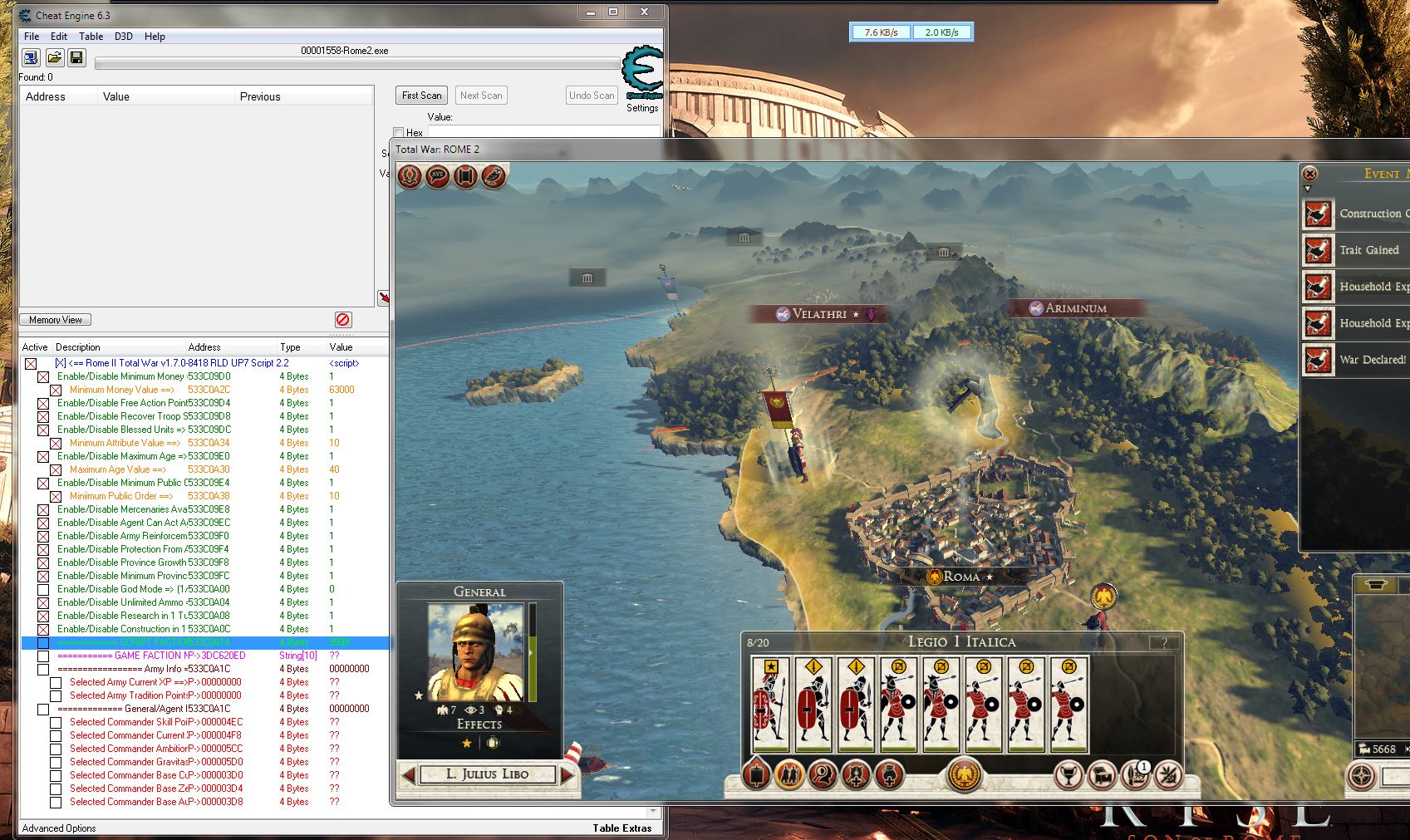 Rome: Total War Cheats for PC