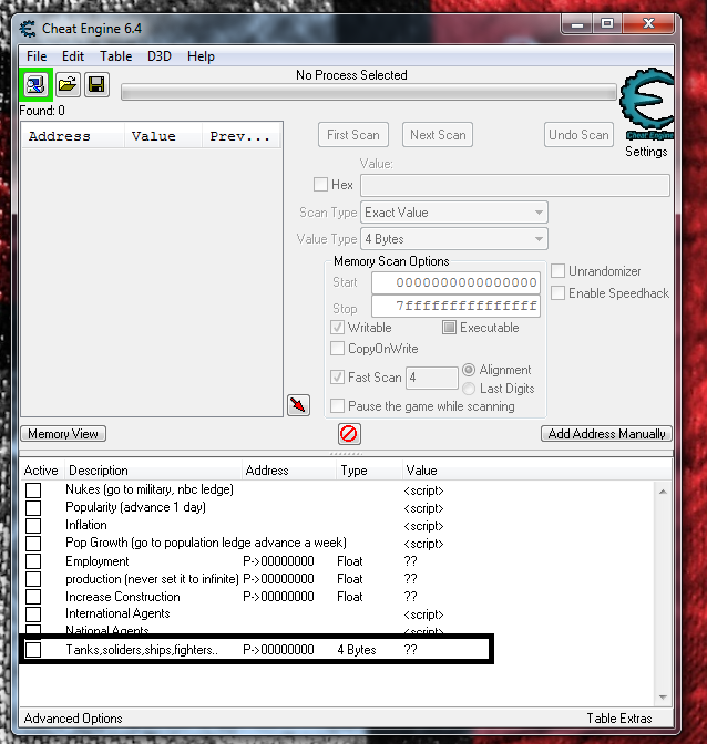 Cheat Engine :: View topic - Cheat Engine tables gone!