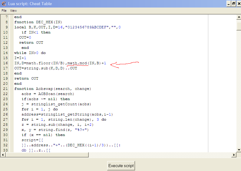 Cheat Engine :: View topic - how to read or write Binary&Binary(x->y) with  lua src