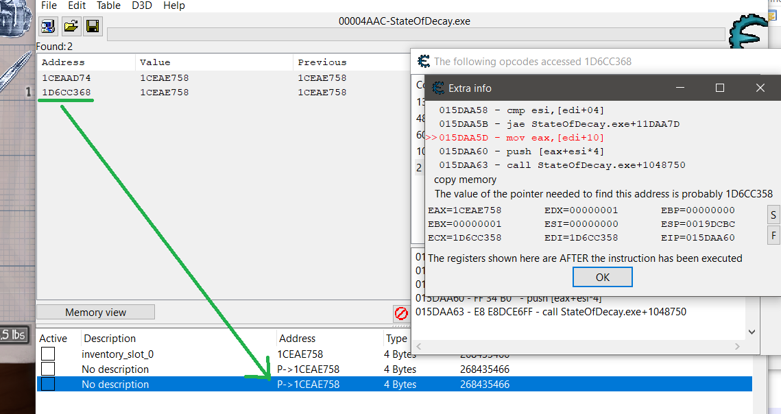 Cheat Engine :: View topic - Entity Address and Pointer Issue Regarding  Floating Point