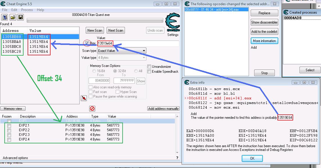 Cheat Engine :: View topic - How do I find all the multi-pointers to base  address?