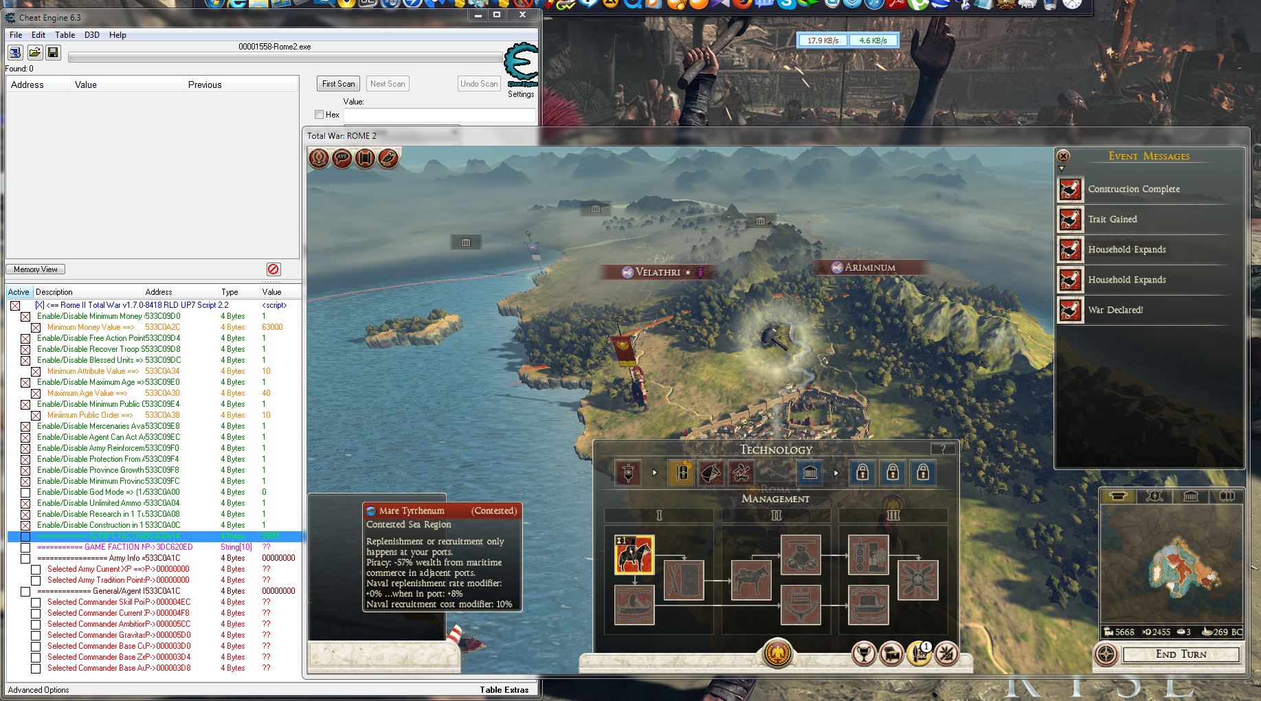 total war rome 2 cheats