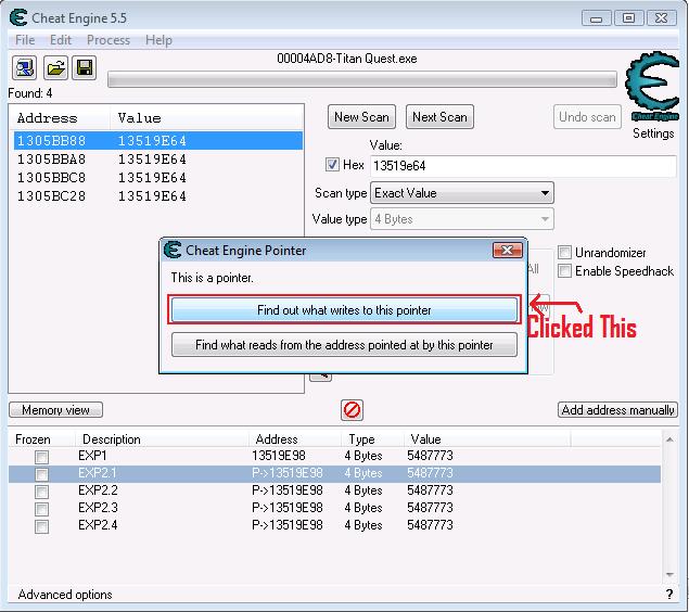 Cheat Engine :: View topic - Pointer scan does not show my results