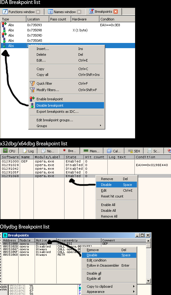 Cheat Engine :: View topic - Problem with breakpoints/debugging?
