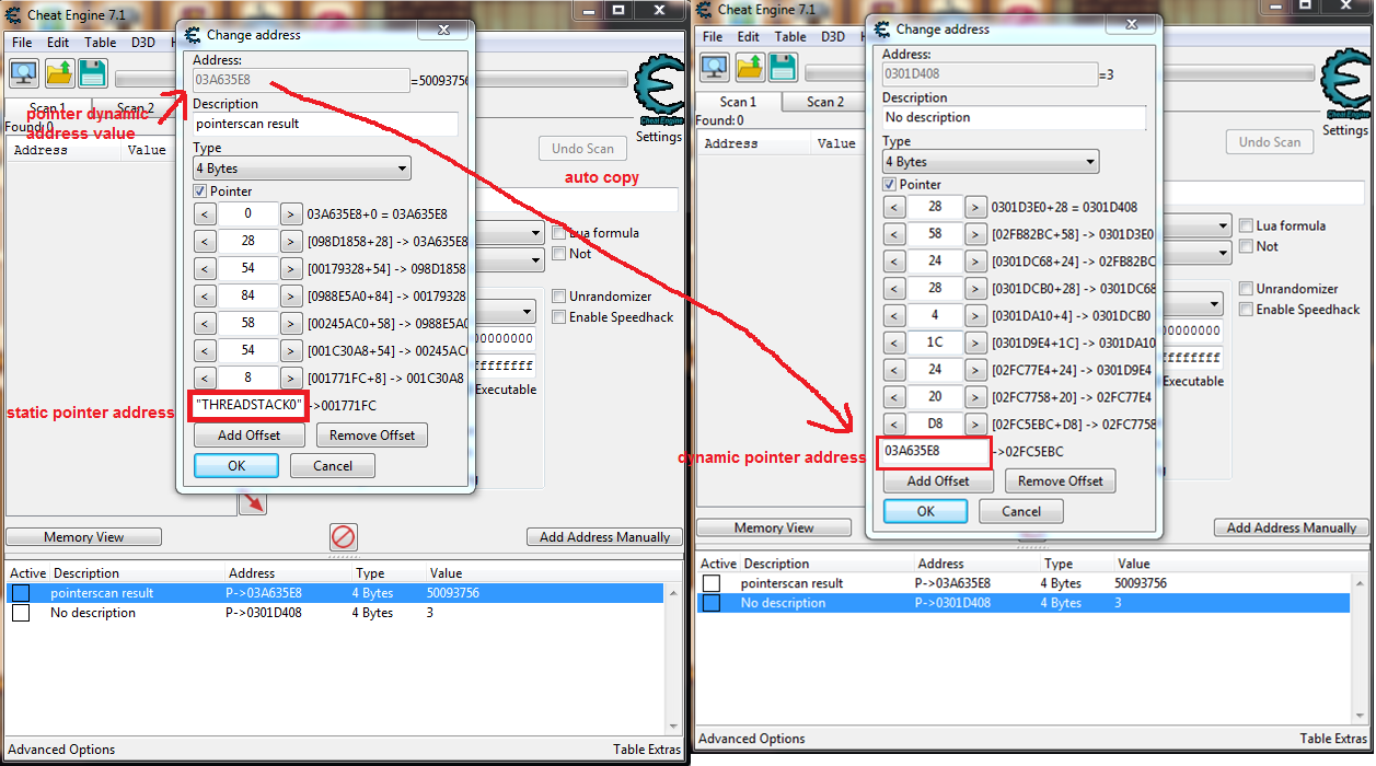 Cheat Engine :: View topic - Entity Address and Pointer Issue Regarding  Floating Point