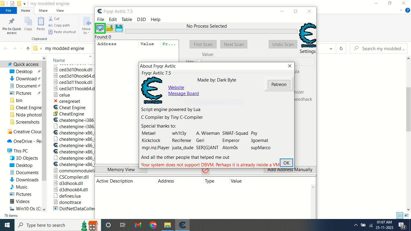 Cheat Engine View topic Can my pc support DBVM?