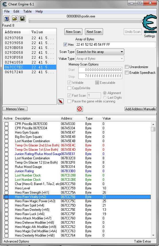 final fantasy 1 cheat codes hex final fantasy 1 cheat codes hex