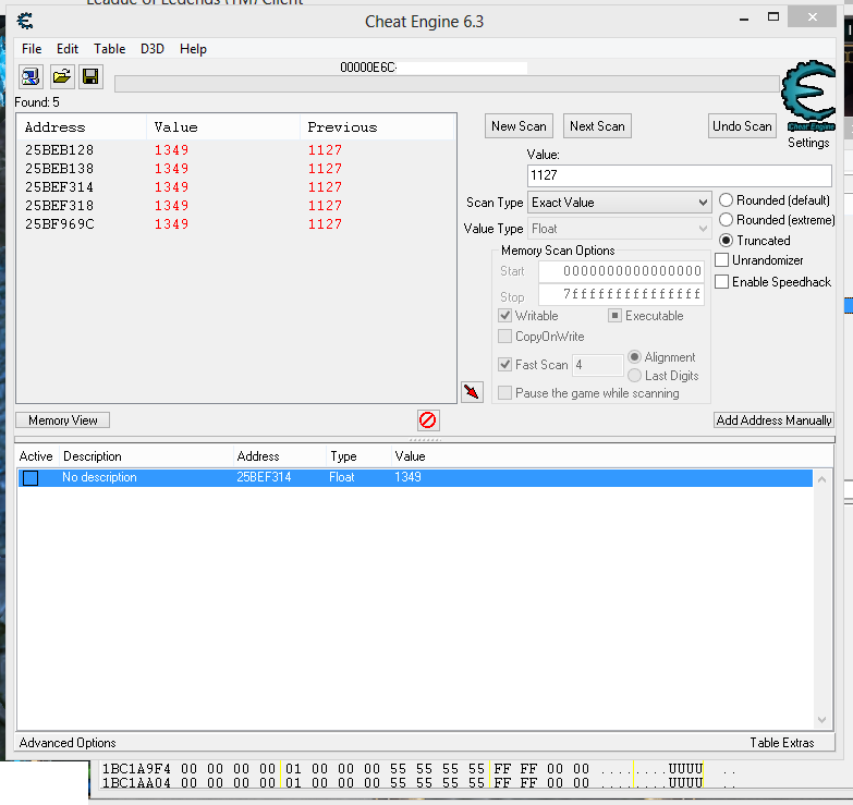 Cheat Engine :: View topic - Tutorial for creating persistent cheats