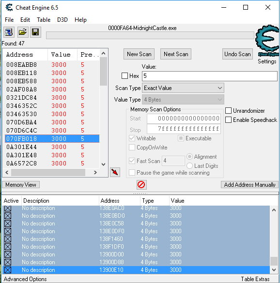 Cheat Engine View Topic Red Values No Change - roblox cheat engine toggle noclip gaiia