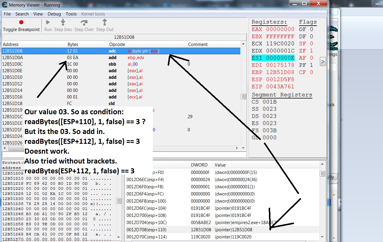 Cheat Engine :: View topic - Problem with breakpoints/debugging?