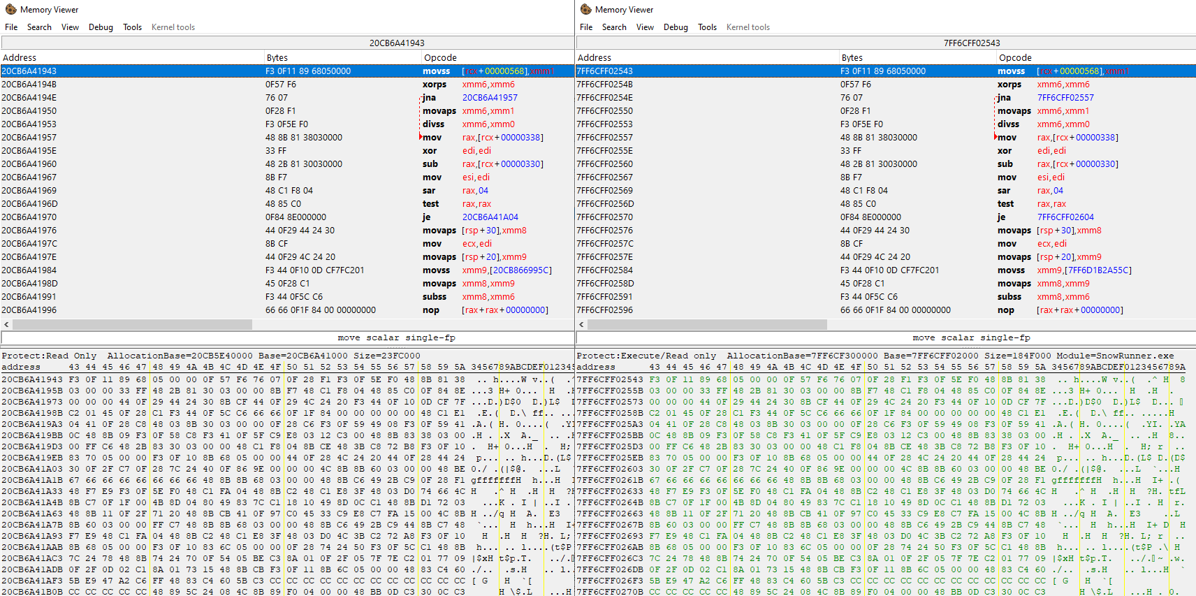 How it stays if I only do VirtualProtectEx calls to WPM.png