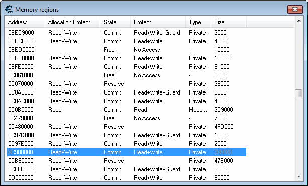 Memory regions currently looking at.gif