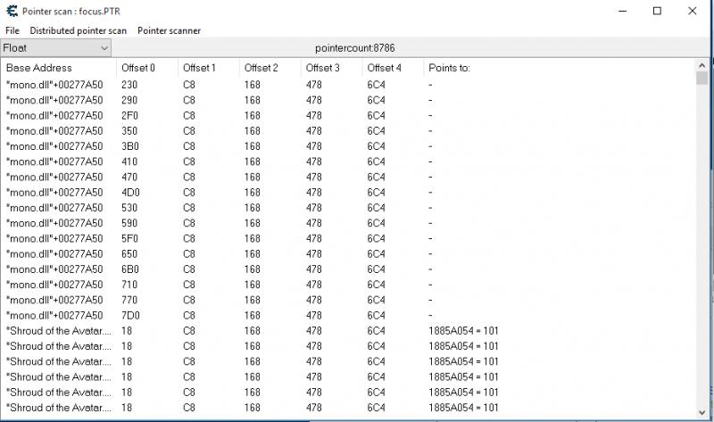 Cheat Engine :: View topic - Pointer scan does not show my results