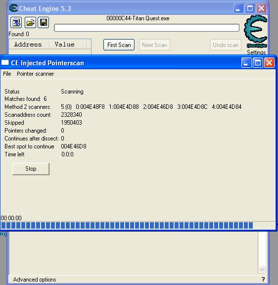 Cheat Engine :: View topic - Pointer scan does not show my results