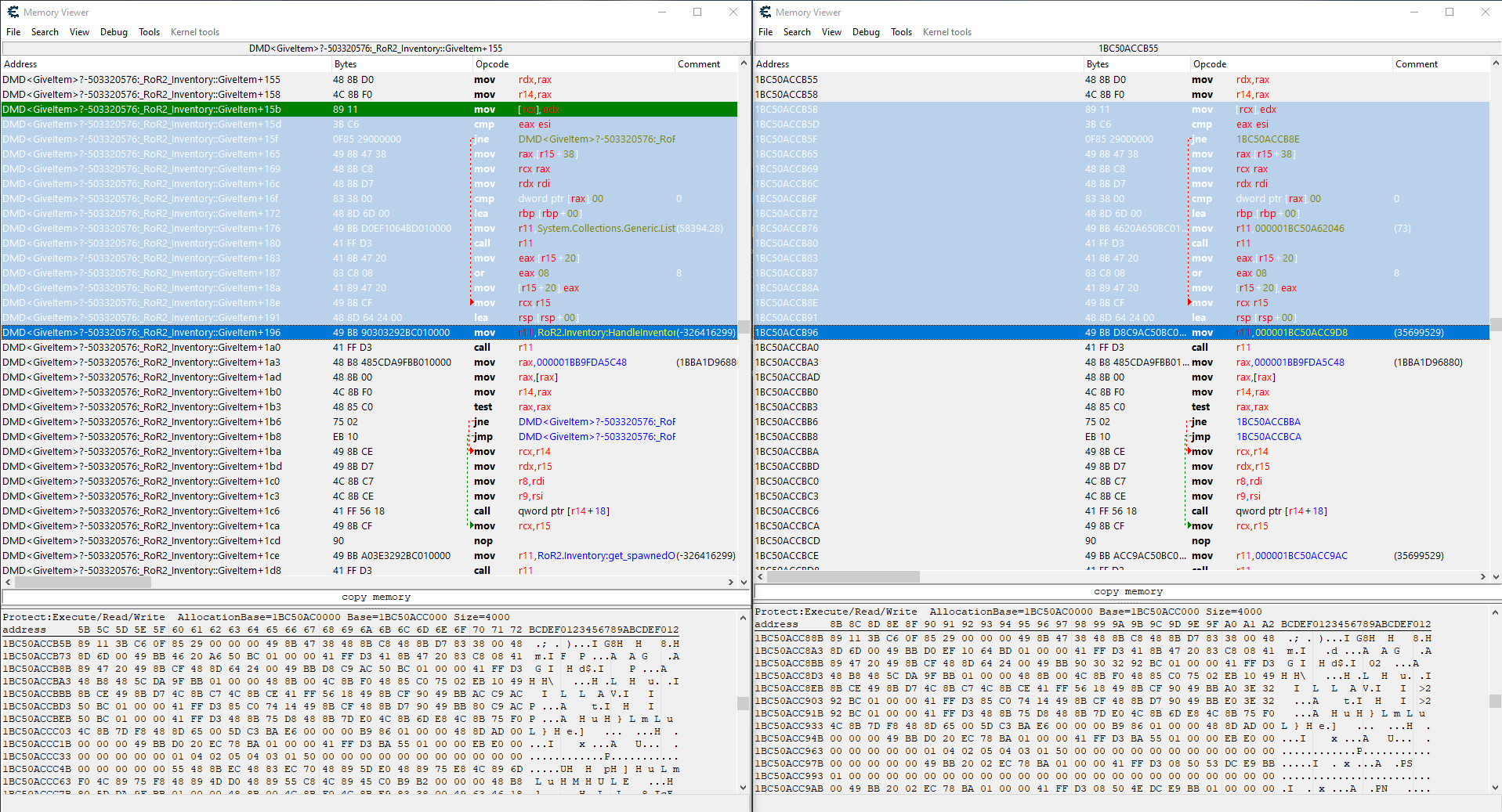 Risk of Rain 2 giveitem memory view.png