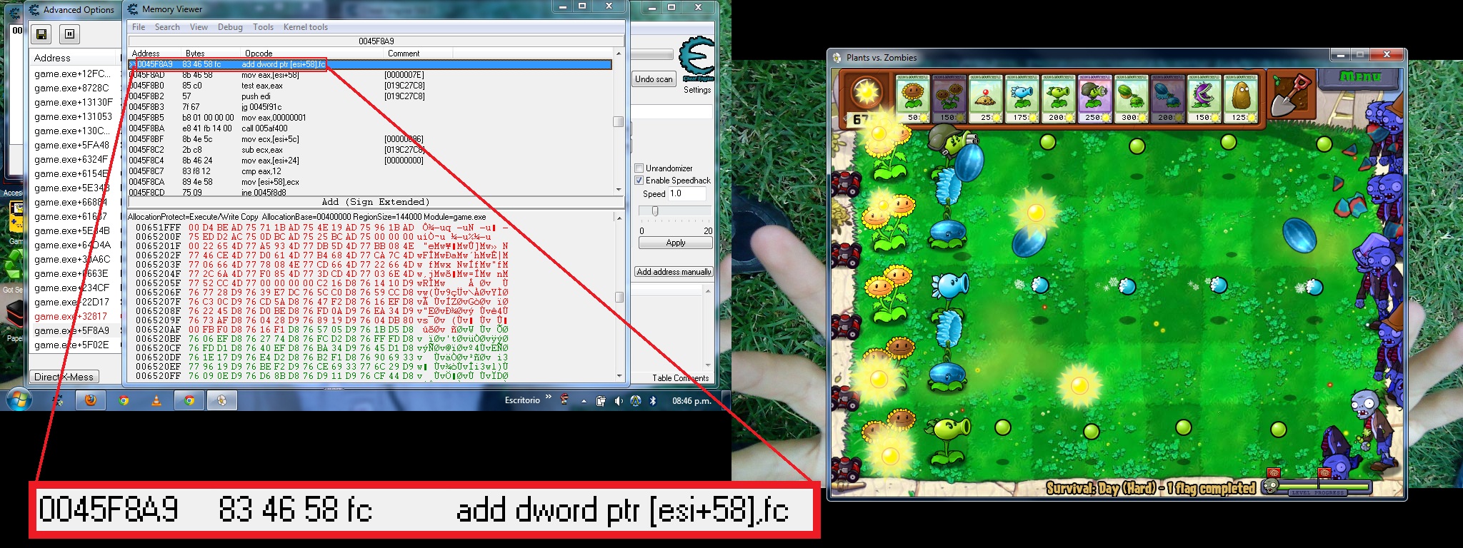 Cheat Engine Tutorial - Plants vs Zombies Rapid Fire 