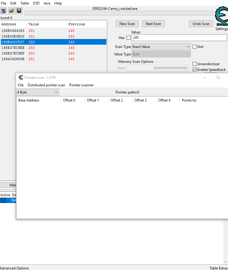 Cheat Engine :: View topic - Pointer Scanner with Dereferenced Base Address