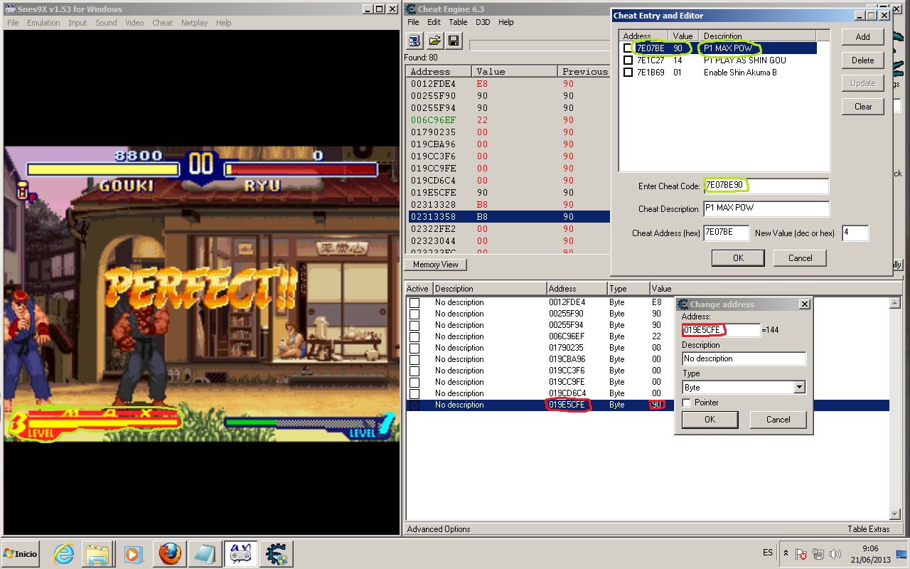 snes cheat