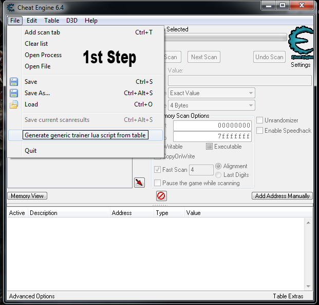 Cheat Engine 6.4