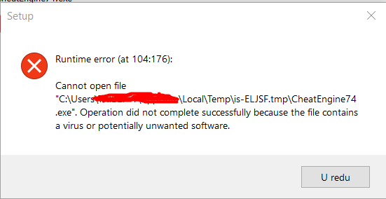 Cheat Engine :: View topic - anyone knows how to fix this error?